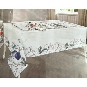 Portmeirion  60" x‎ 84" Rectangular Tablecloth Nature's Bounty